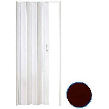 Porta a Soffietto Luciana in PVC Noce 88,5x214 cm