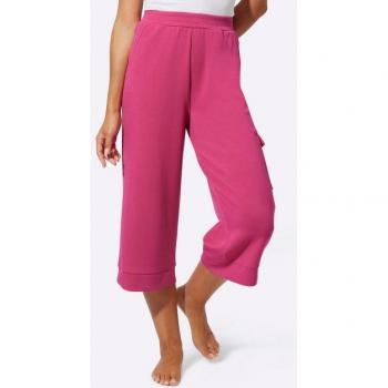 Unifarbene Culotte in Fuchsia