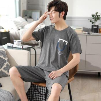 O-Neck Short Sleeve Men's Nightwear L-4XL