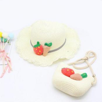 Seioum Outdoor Kids Sun Hat and Handbag