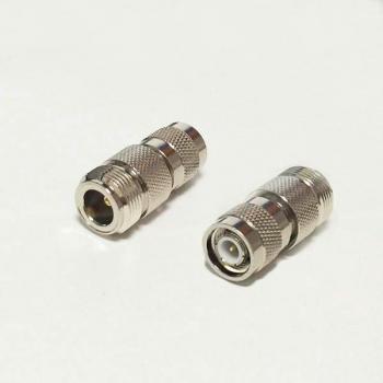 Adaptador RF Niquelado N a TNC