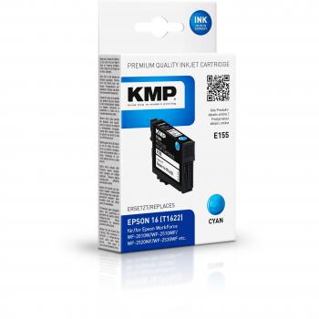 KMP Druckerpatrone ersetzt Epson 16, T1622 Kompatibel Cyan E155 1621,4803