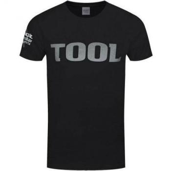 Tool Unisex T-Shirt XXL mit silbernem Logo schwarz