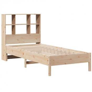 Bookcase Bed without Mattress 100x200 cm Solid Wood Pine