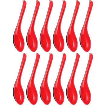 12pcs Creative Melamine Soup Spoons