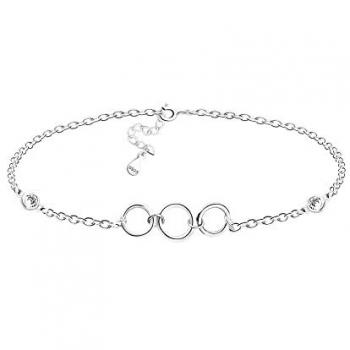 Kreis Armband 925 Silber Damen