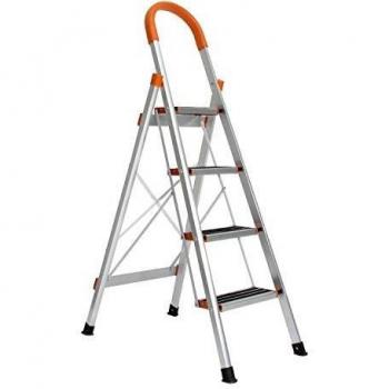 SogesHome Multi‑Use 4‑Step Folding Aluminium Ladder