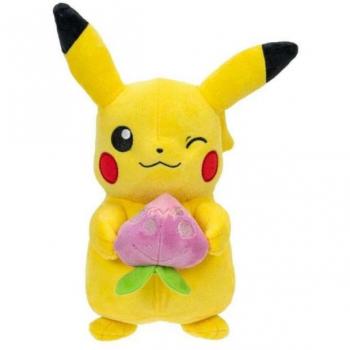 Pikachu con Pecha Berry Peluche 20 cm