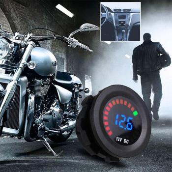 Panneau de tension numérique 12V LED pour moto et voiture