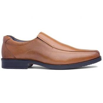 Hush Puppies Brody Men's Tan Leather Memory Foam Lace-Up Shoes
