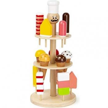 Holz Eisstand Luigi Gelato Steckspiel Kinder Spielzeug