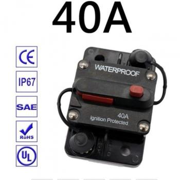 Brand 60A AMP Circuit Breaker Fuse Reset 12-48V DC Car Boat Auto Waterproof