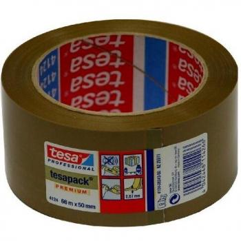Tesapack 4124 Chamois Tape – 66 m × 50 mm PVC