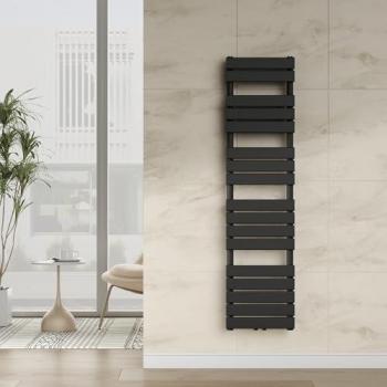 Scaldasalviette Voss 160 x 40 cm Nero ad Acqua Calda