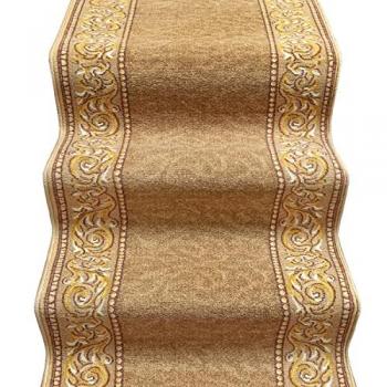 Tappeto per Gradini 67x280 cm Ingresso Corridoio Barocco Beige