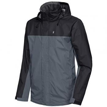 Andy’s Outdoor Windbreaker – Wasserdichte Herrenjacke, atmungsaktiv, schwarz, Größe L