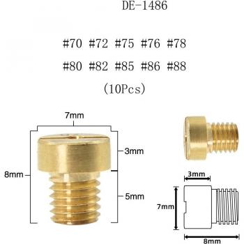 ZSDTRP 12pcs Main Jet Kit for Dellorto SHA SHB UA UB PHBG