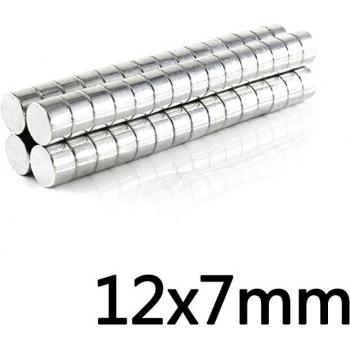 Piezas de Imán Neodimio 12 mm X 7 mm