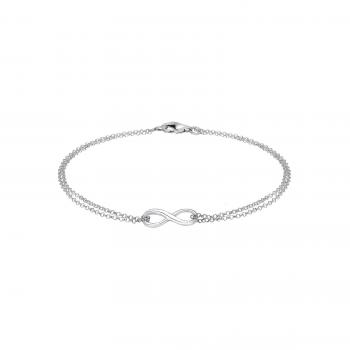 Damen‑Armband „Unendlichkeit“ Elli – 18 cm 925 Sterling Silber