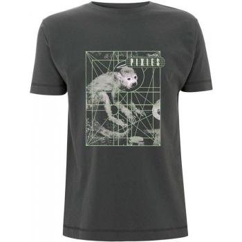 Charcoal Adult Monkey Grid Graphic T-Shirt