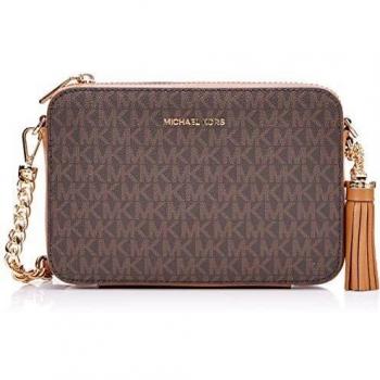 Michael Kors Md Camera Bag Brown Female One Size