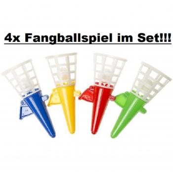 Familien-Fangspiel‑Set – 4er Becher und Bälle für Spaß im Freien
