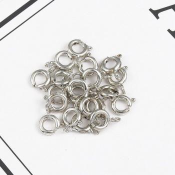 20Pcs 6mm Metal Plated Jump Ring Clasp for Jewelry Findings