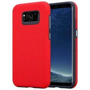 Cadorabo Triangolo Rosso per Samsung S8+ – Copertura Antiscivolo e Outdoor