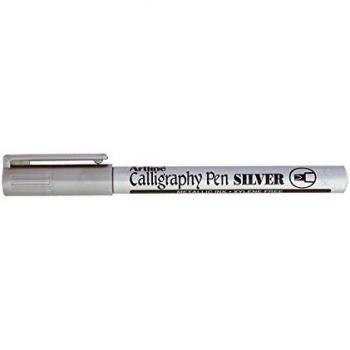 Silver Wedge‑Nib Calligraphy Marker by Artline 933