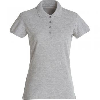 Clique Damen Poloshirt Baumwolle grau M