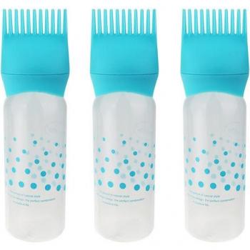 3 Botellas de Aplicador de Tinte para Cabello con Cepillo