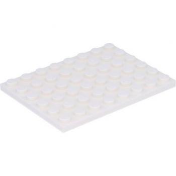 LEGO Piatto 6x8 – 3036 Set di Piatti Bianchi