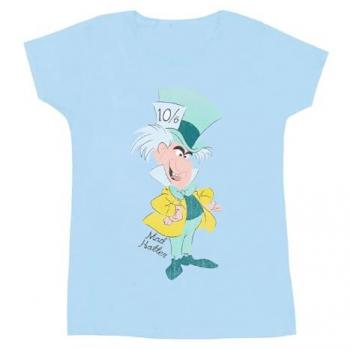 Baby Blue Disney Mad Hatter Women's Cotton Top