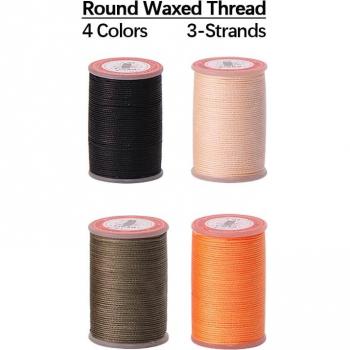 4 Color Round Waxed Sewing Line for Leather Craft