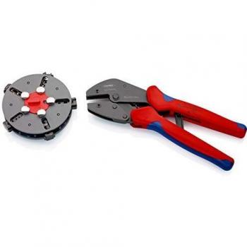 KNIPEX MultiCrimp Lever Action Crimping Pliers with changer magazine (250 mm) 97 33 02
