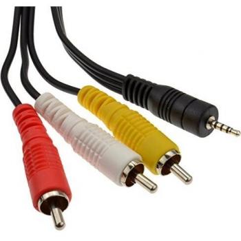 5mm Jack to 3 RCA Phono AV Cable 3m