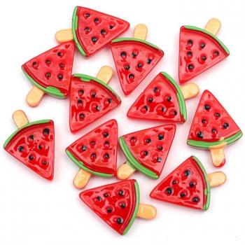 Mixed Watermelon Flatback Cabochons for DIY