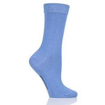 Blue Horizon Bamboo Socks – Ladies 4‑8, Seam‑Free Toe, Colour‑Splash Edition
