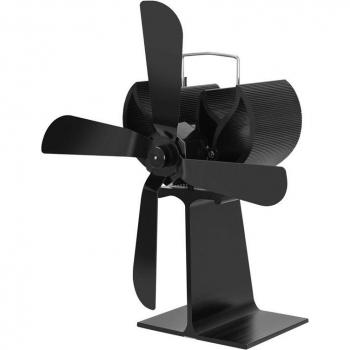Ventilateur de cheminée à 4 pales pour poêle à gaz