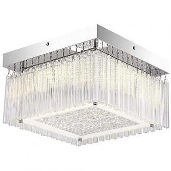 LED‑Kristall‑Lüster, 18 W, K5-Globus-Design