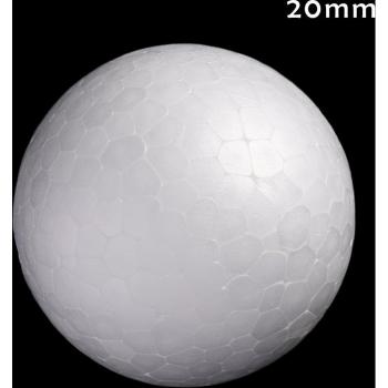 10er Pack 20-80mm Styropor Bälle Weiß für kreative Bastelideen