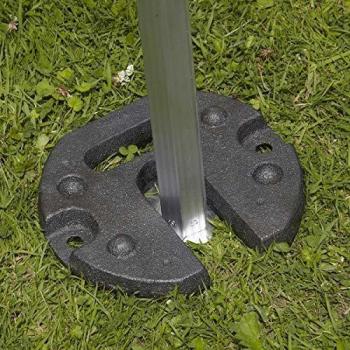 Mob Event Pro 12 kg Zeltboden-Gewichte, 40mm & 50mm, Schwarz