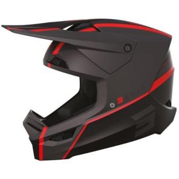 Casco Off-road Shot Furious Heritage Gris-Rojo Adulto