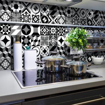 Découpage Murale Carrelage 24 Stickers – Design Cuisine