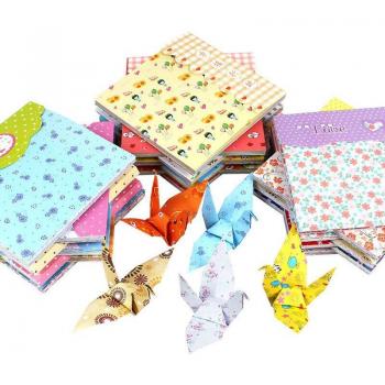 Papel Rectangular Colorido para Tarjetas y Libros, Paquete de 72 Piezas, 15x15 cm