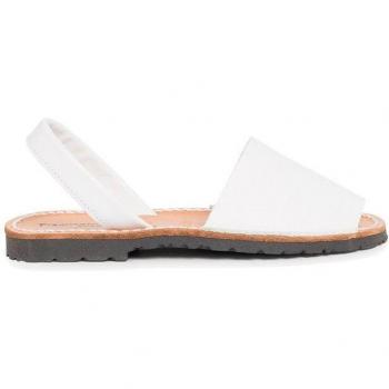 Sandales Pisamonas Cuir Nappa Blanc