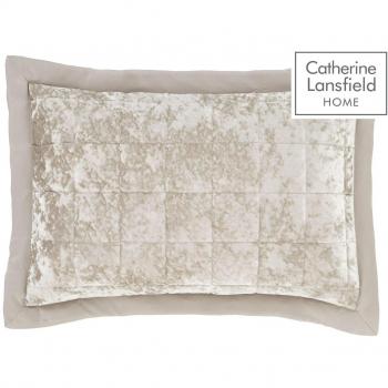 Catherine Lansfield Crushed Velvet Pillowsham Pair