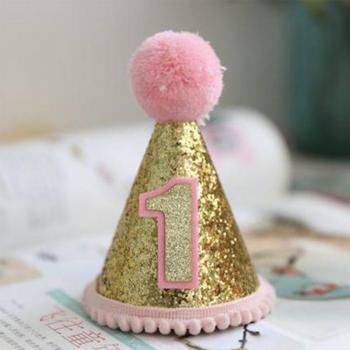 Adjustable Sequined Birthday Hat for Pets