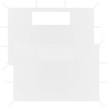 VidaXL 2x Paredes Laterales de Cenador con Ventanas Toldo Carpa Color Antracita, Azul, Blanco y más