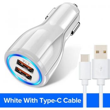 Auto Ladegerät USB-C Quick Charge 3.0 Kombi Kit für OPPO Reno 6/5/4 Pro Realme 8/7 Pro A95 A55